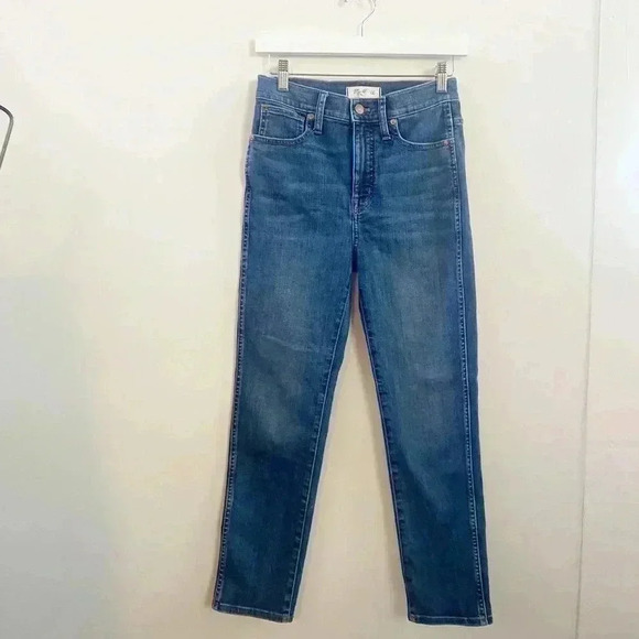 Madewell stovepipe straight leg‎ jeans 25 - Picture 2 of 6